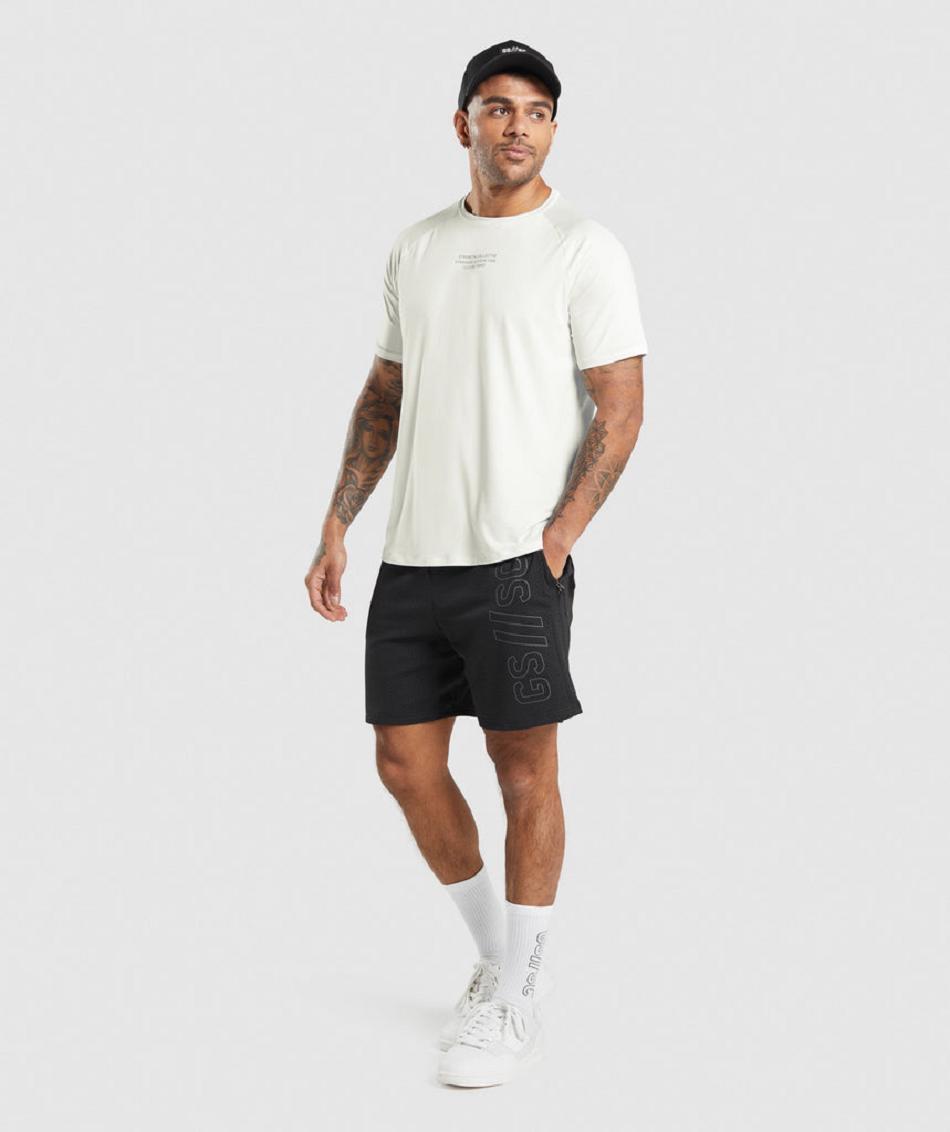 T Shirts Gymshark Gymshark//Steve Cook Hombre Blancas | CO 3436KOR